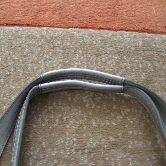 Authentic COACH Soho Satin Scarf Print Bag, Purple Silver, ##F17406 - Picture 4 of 13